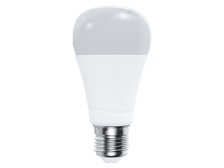 Bílá LED žárovka se závitem.