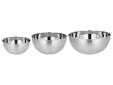 SILVERCREST® Sada nerezových misek, 3dílná