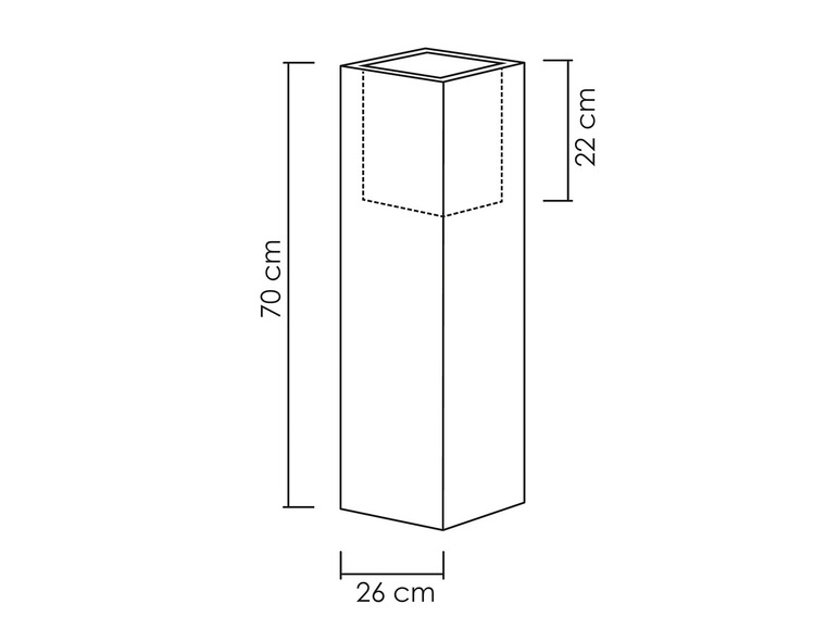  Zobrazit na celou obrazovku Scheurich Květináč Cube High - Obrázek 11