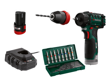 PARKSIDE® Aku vrtací šroubovák PBSA 12 D4, 2 Ah