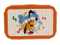 Oranžová krabička na svačinu s Plutem od Disneyho.