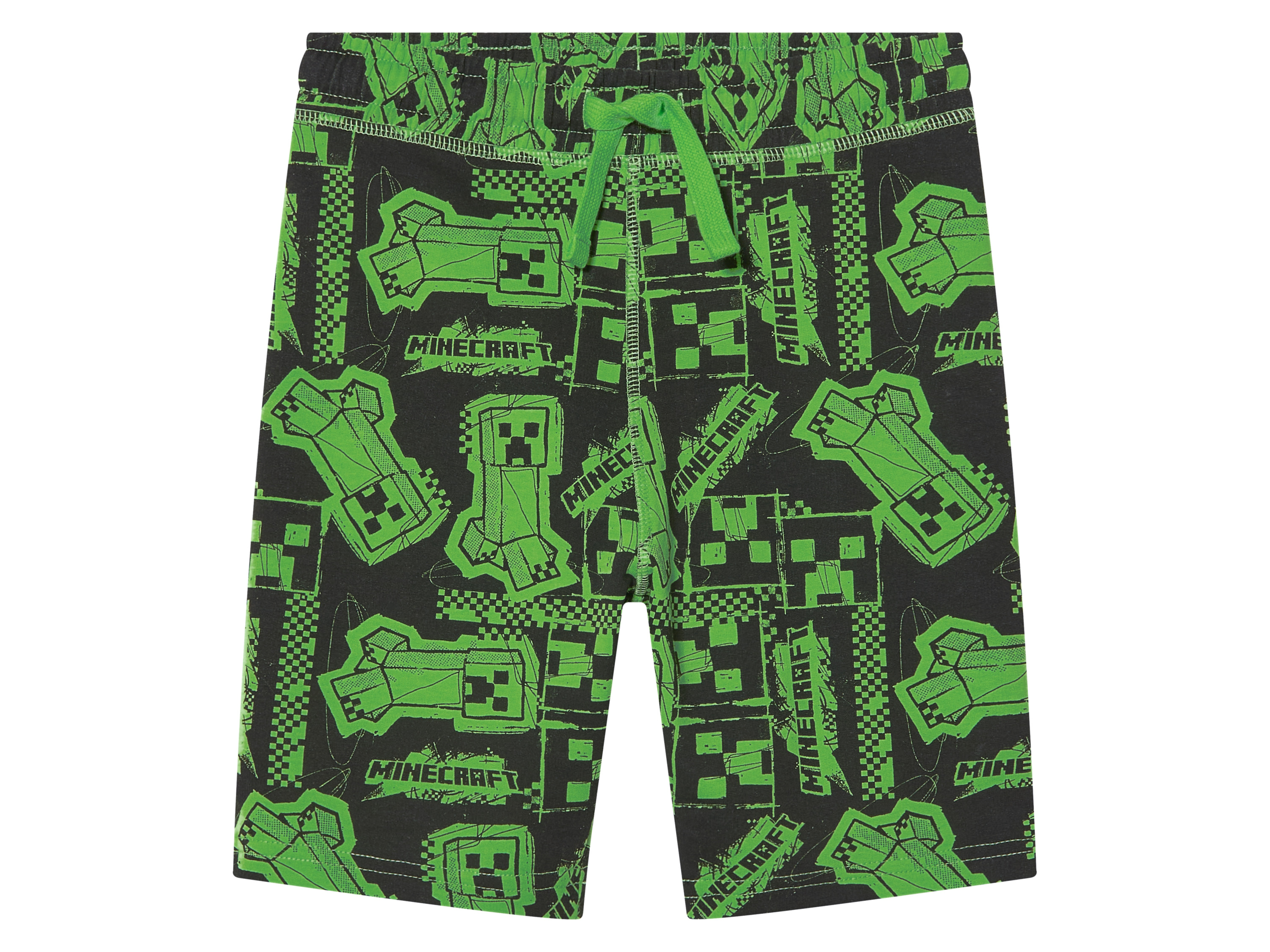 Chlapecké kraťasy Minecraft (černá/zelená, 158/164)
