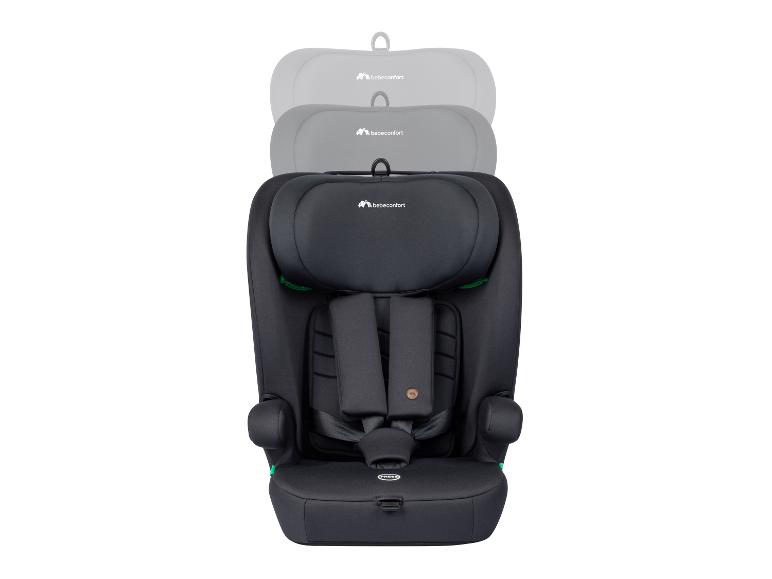 Černá dětská autosedačka s nastavitelnou opěrkou hlavy