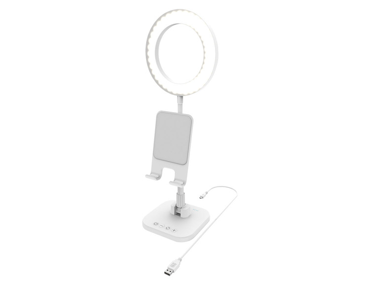  Zobrazit na celou obrazovku Digipower Stolní lampa s držákem na smartphone nebo tablet - Obrázek 1