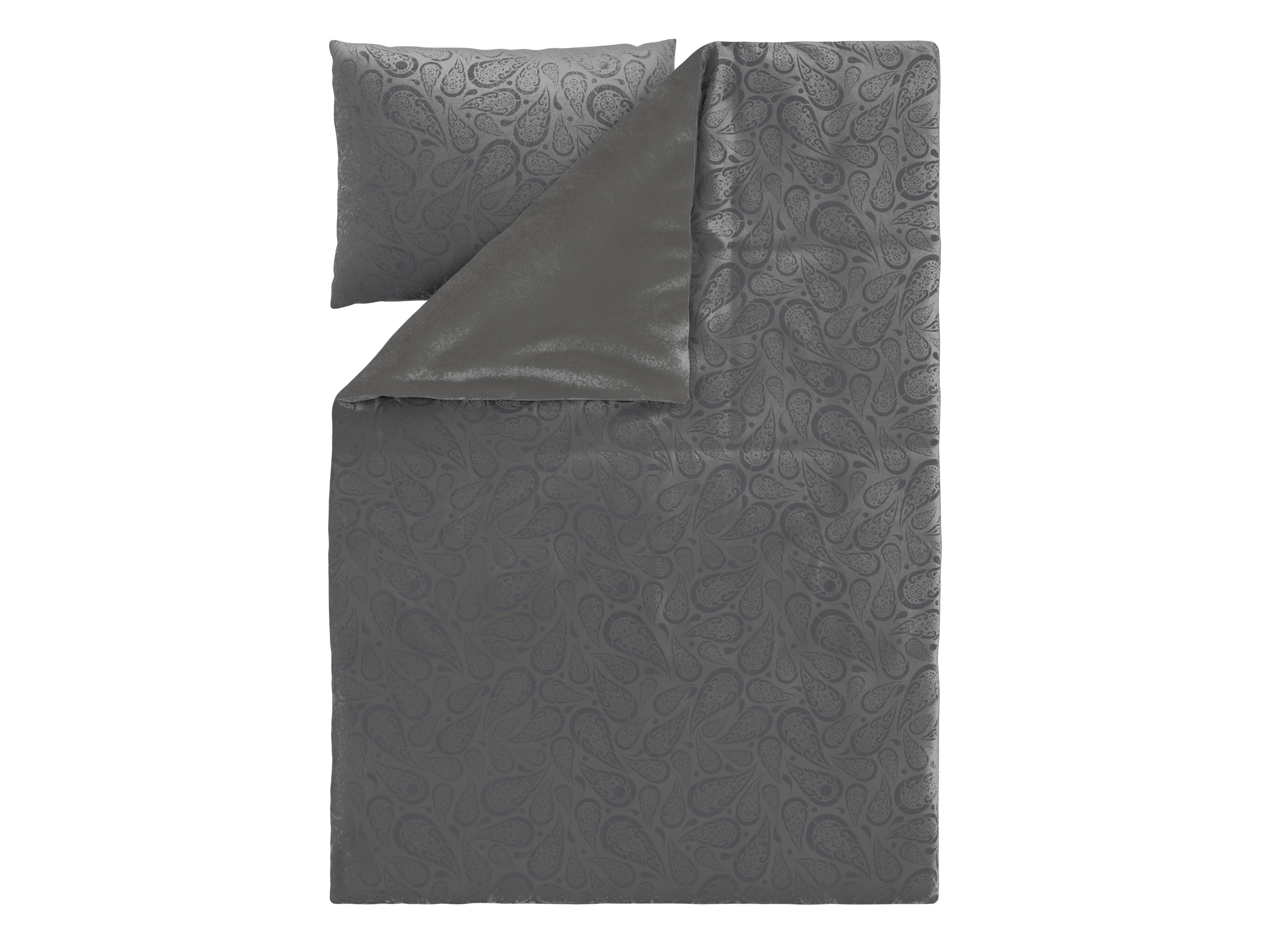 Livarno® Plyšové ložní povlečení, 140 x 200 cm, 70 x 90 cm (šedá)