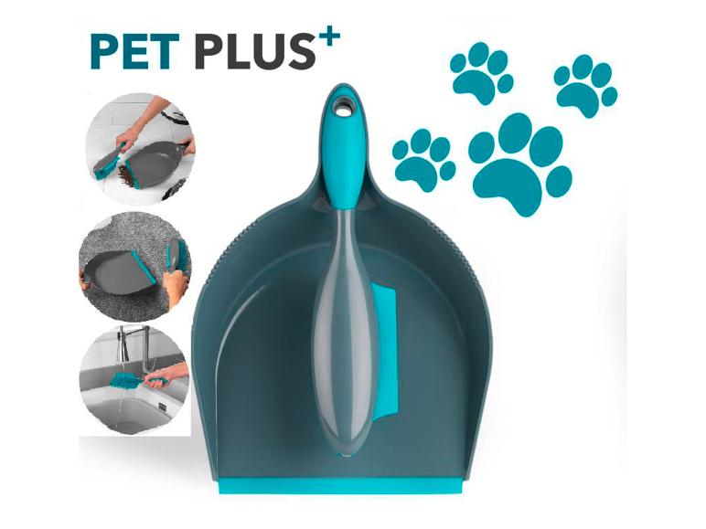 Sada smetáku a lopatky PET PLUS+ na zvířecí chlupy.
