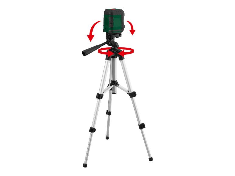 Zelený laserový nivelační přístroj na stativu