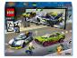 Sada LEGO City 60415 s policejním autem, zeleným sportovním autem a minifigurkami.