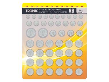 TRONIC® Knoflíkové baterie, 48 kusů