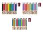 Sada 24 barevných tužek Crelando s ořezávátkem.