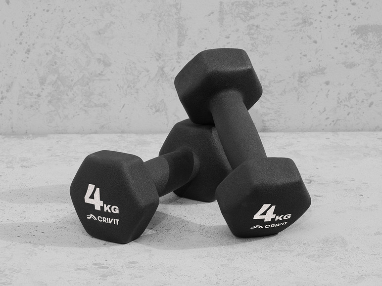  Zobrazit na celou obrazovku CRIVIT Sada činek, 2 x 3 kg / 2 x 4 kg - Obrázek 11