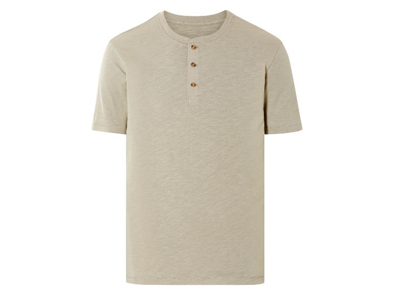 Pánské béžové henley tričko.