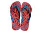 Žabky Copacabana od Ipanema, zebra vzor, červeno-tyrkysové.