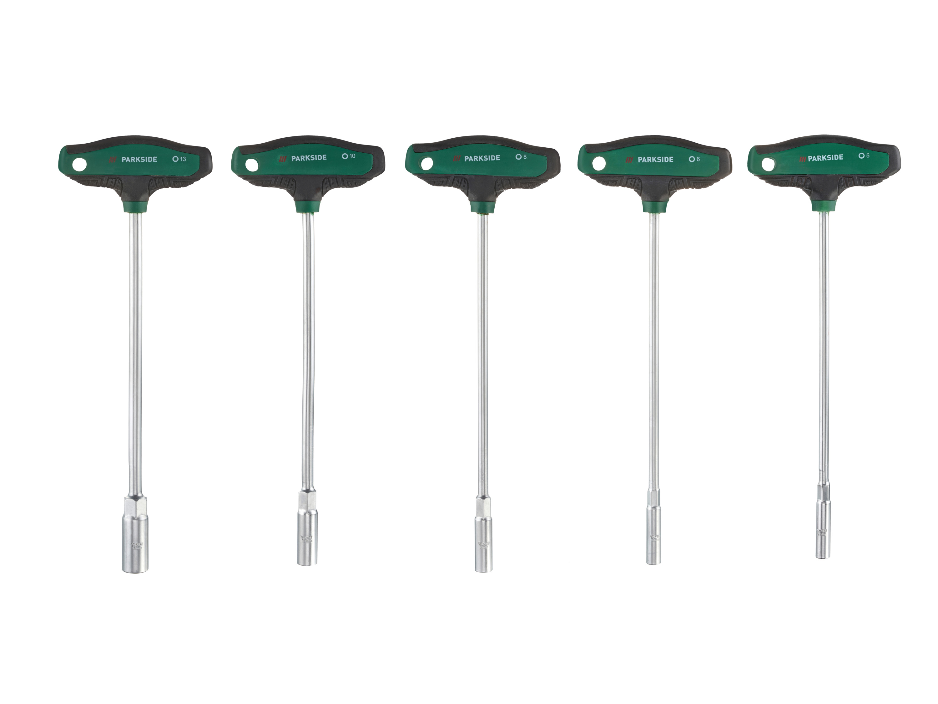 Parkside® Sada nástrčných klíčů, 5dílná / Sada dlouhých šroubováků, 9dílná (Sada nástrčných klíčů s T-rukojetí)