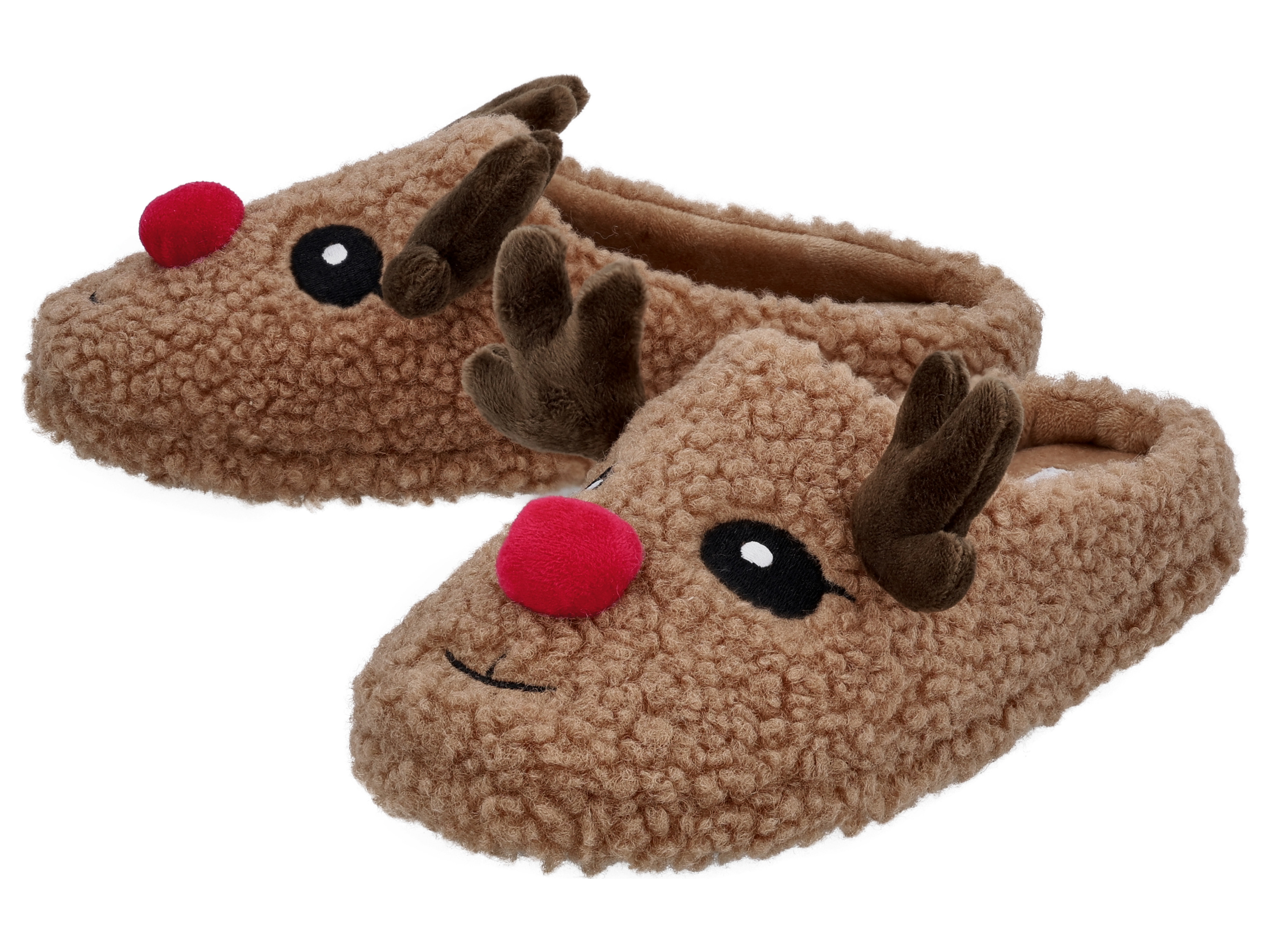 esmara® Dámská vánoční domácí obuv (hnědá, 36)