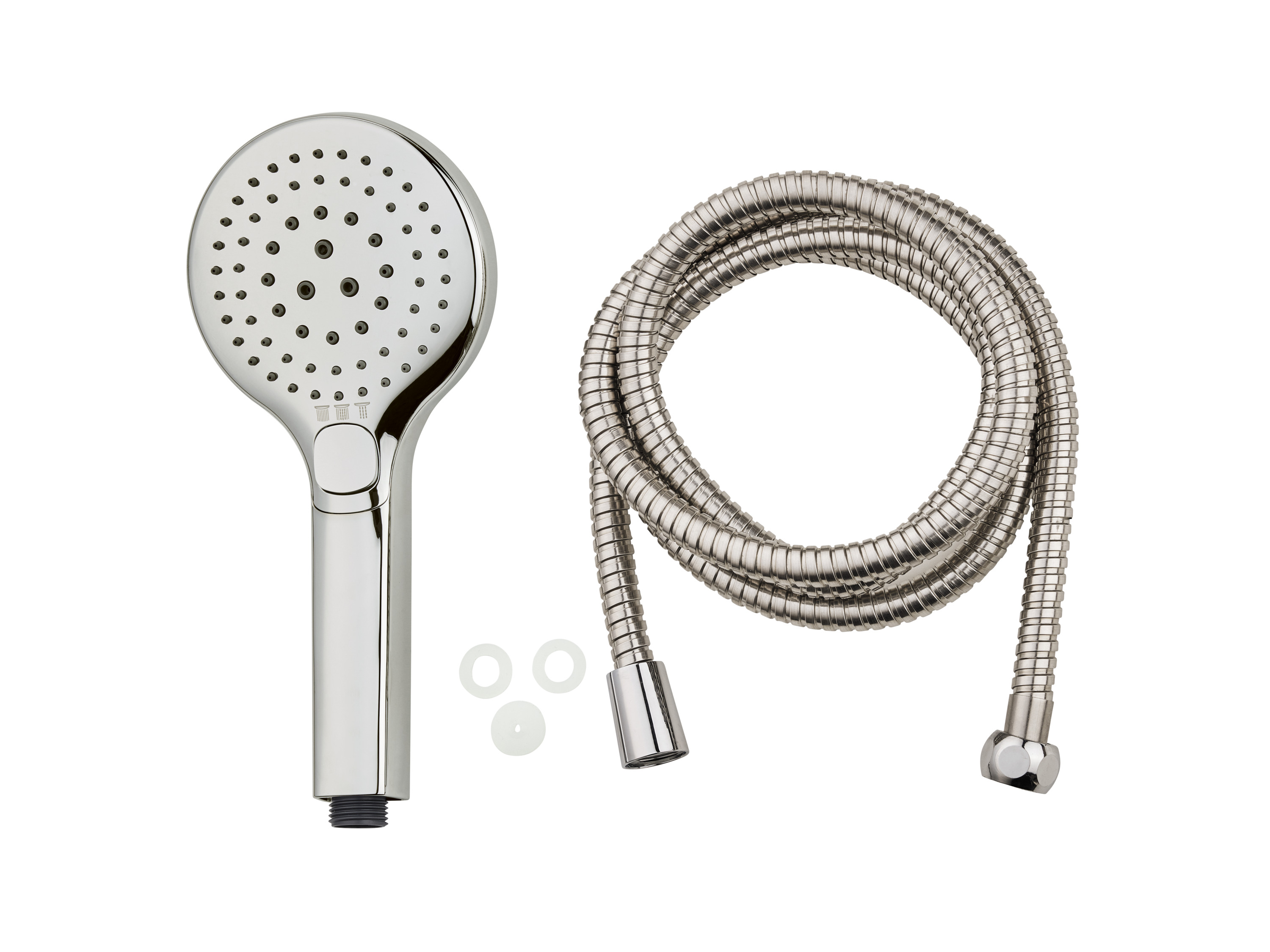 Livarno home Sprchová sada (kulatá sprchová hlavice, pochromovaná)