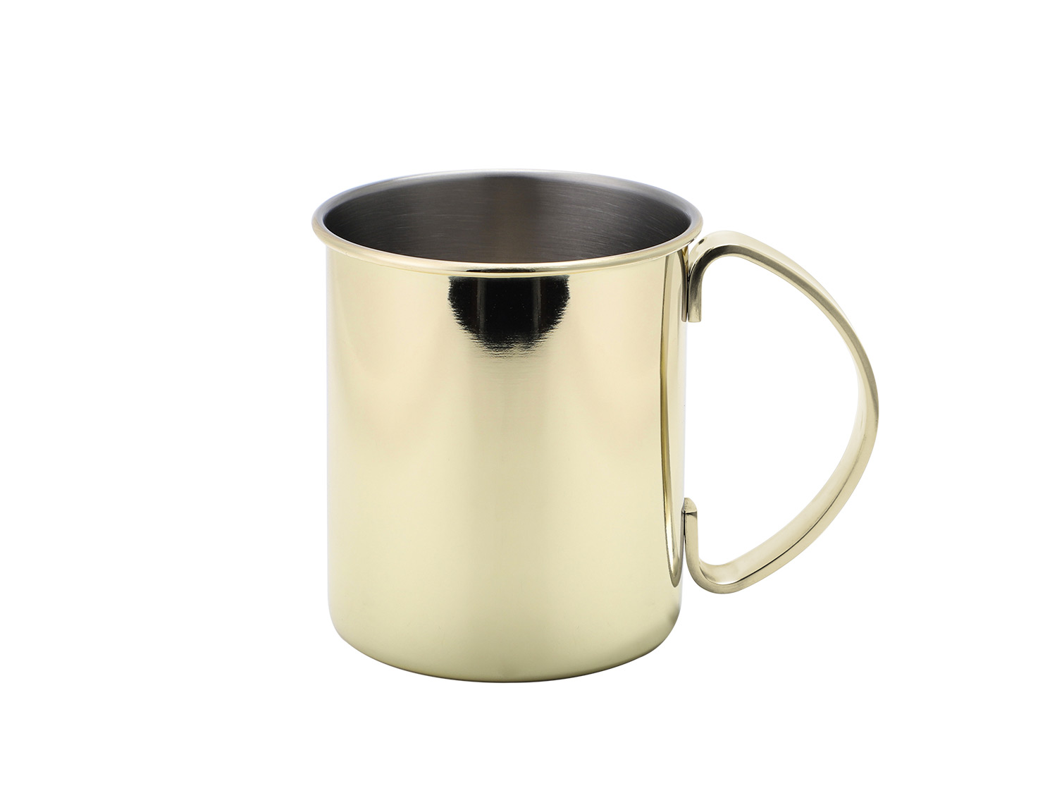 Echtwerk Sada nerezových hrnků Moscow Mule, 2dílná/4dílná (4dílná sada, 1 000 ml, zlatá)