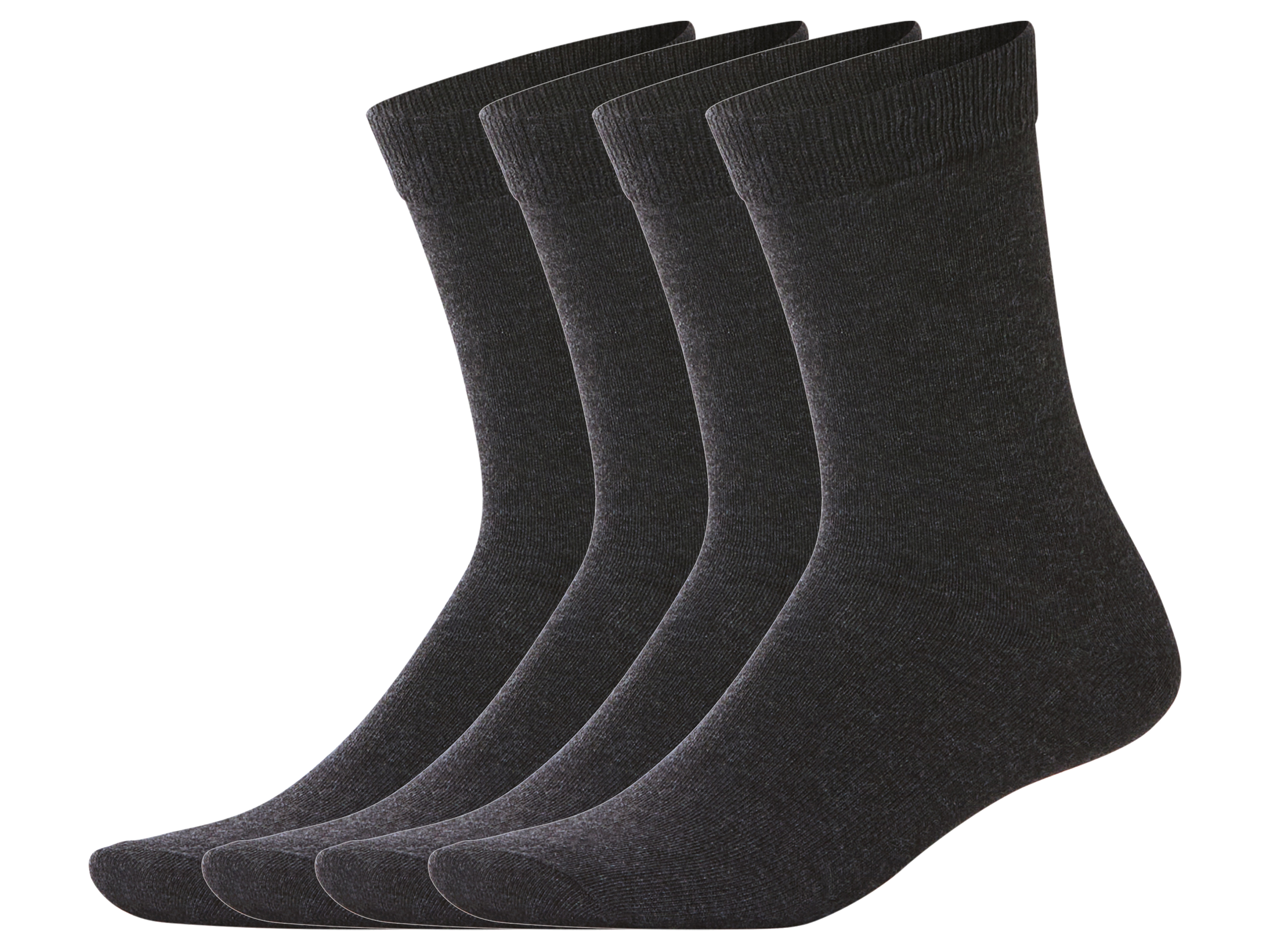 esmara Men Pánské ponožky s BIO bavlnou, 4 páry (antracitová, 43-46)