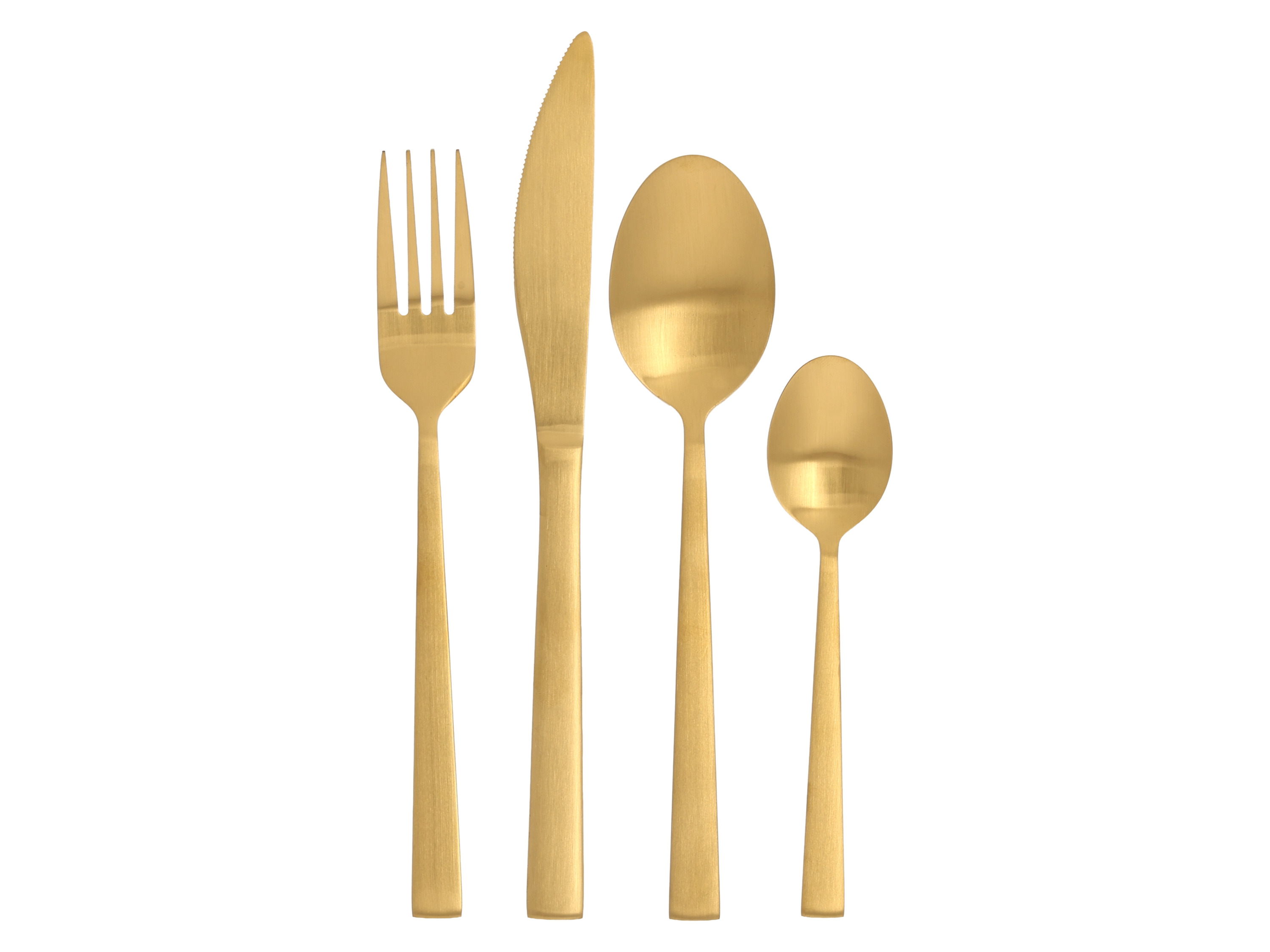 Silvercrest® Sada příborů z nerezové oceli, 16dílná (zlatá)