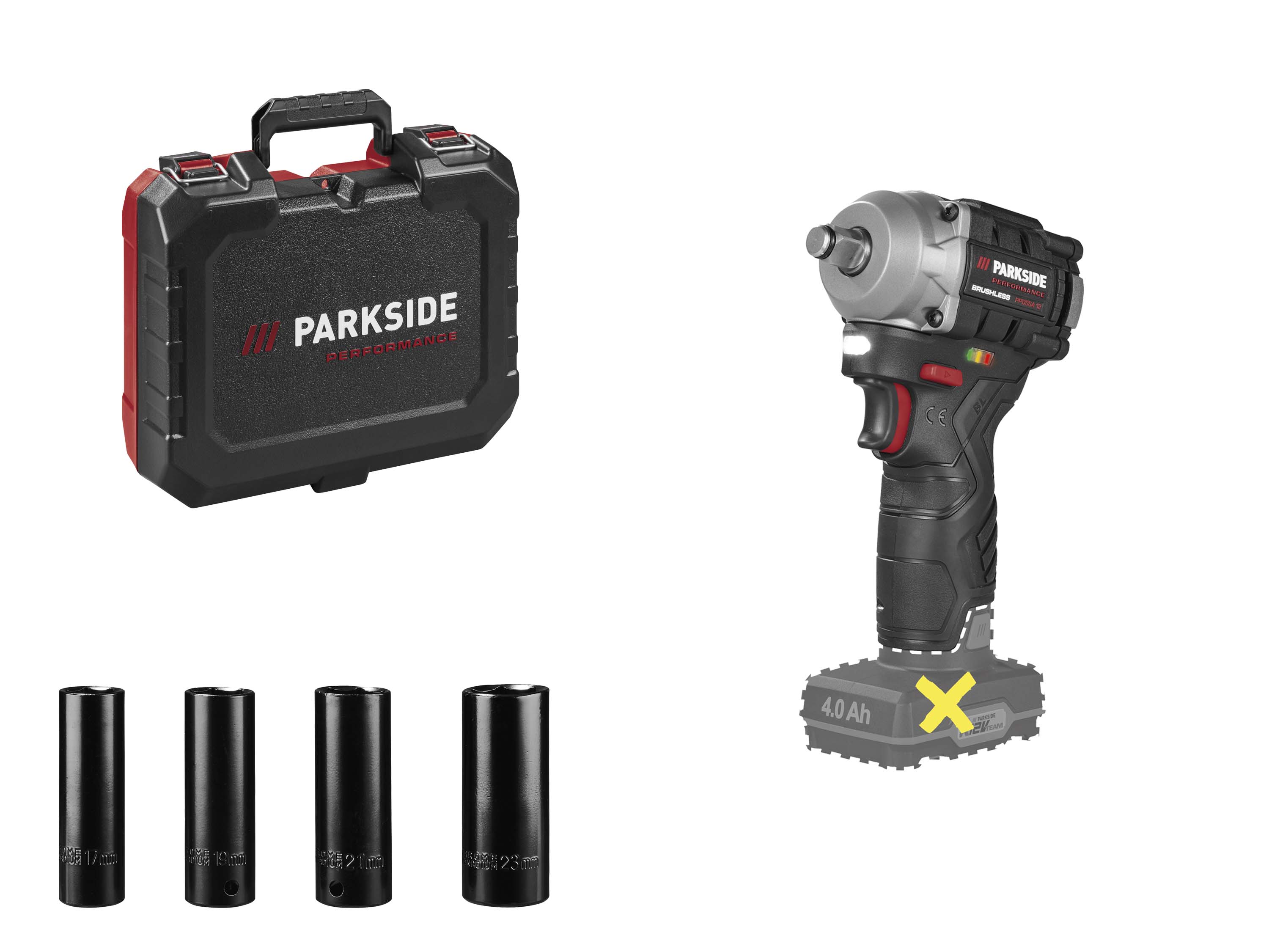 Parkside Performance® Aku rázový utahovák Ppdssa 12 A1 – bez akumulátoru a nabíječky