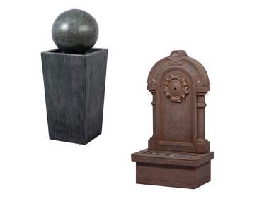 Zahradní fontána s LED osvětlením