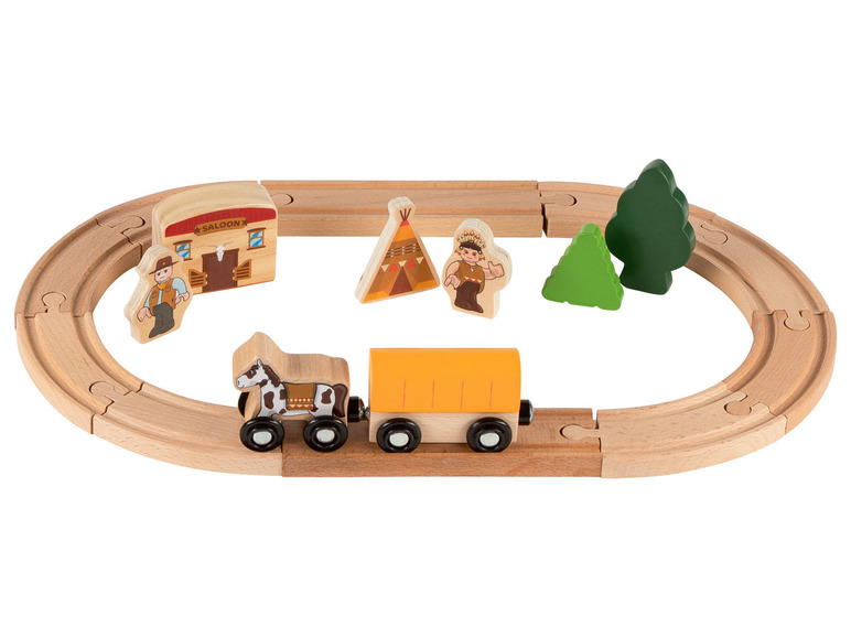  Zobrazit na celou obrazovku Playtive Dřevěná železniční sada, 18dílná - Obrázek 13