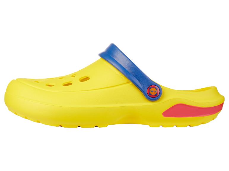 Žluté Crocsy pro děti.
