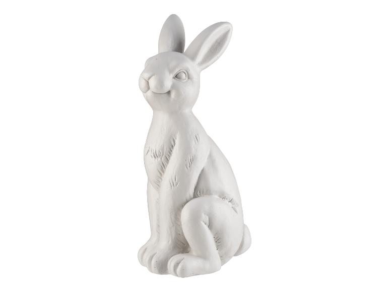 Keramická figurka bílého králíka.