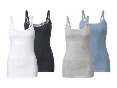 esmara® Dámský top na kojení s BIO bavlnou, 2 kusy