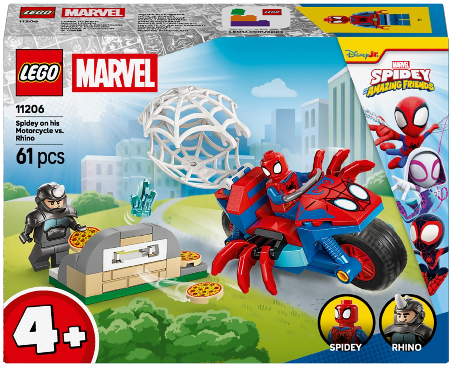 Lego 11206 Spidey na motorce vs. Rhino