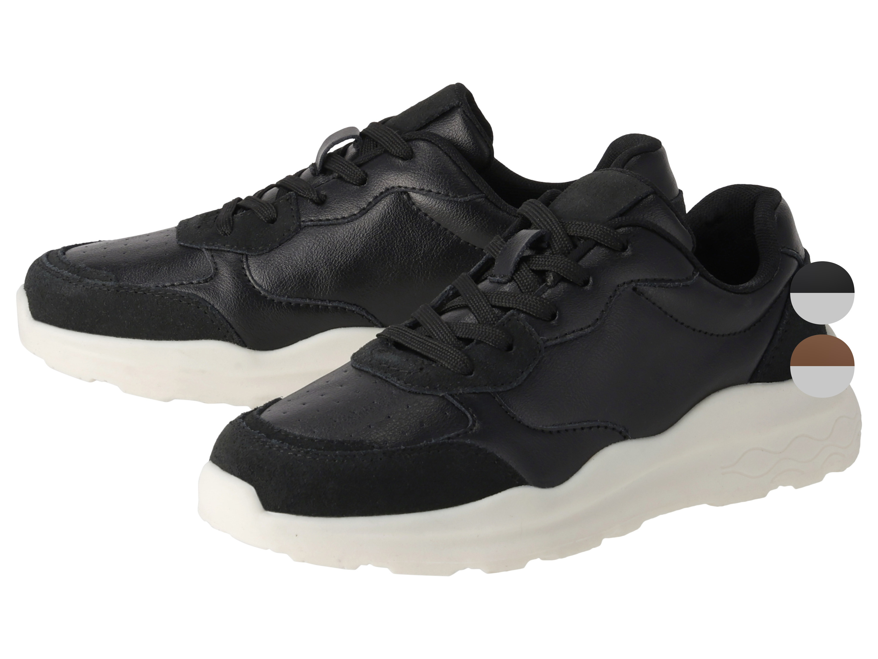 esmara® Dámská kožená volnočasová obuv (černá, 40)