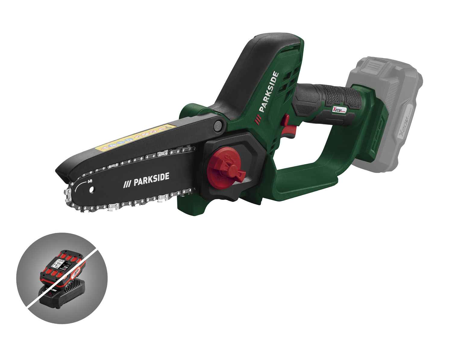 PARKSIDE® Aku řetězová pila PGHSA 20-Li A1 – bez akumulátoru a nabíječky
