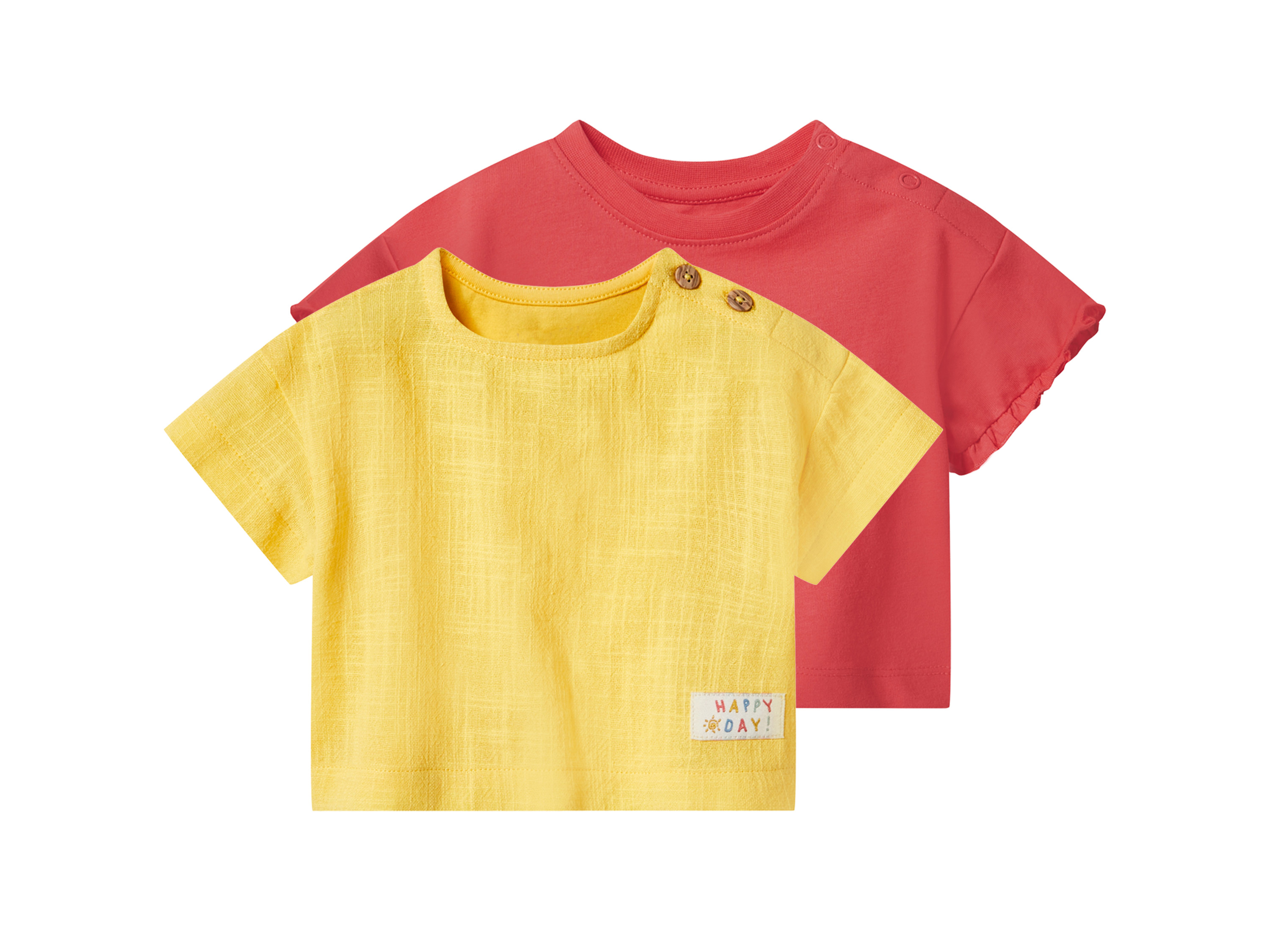lupilu® Dětské triko, 2 kusy (červená, 62/68)