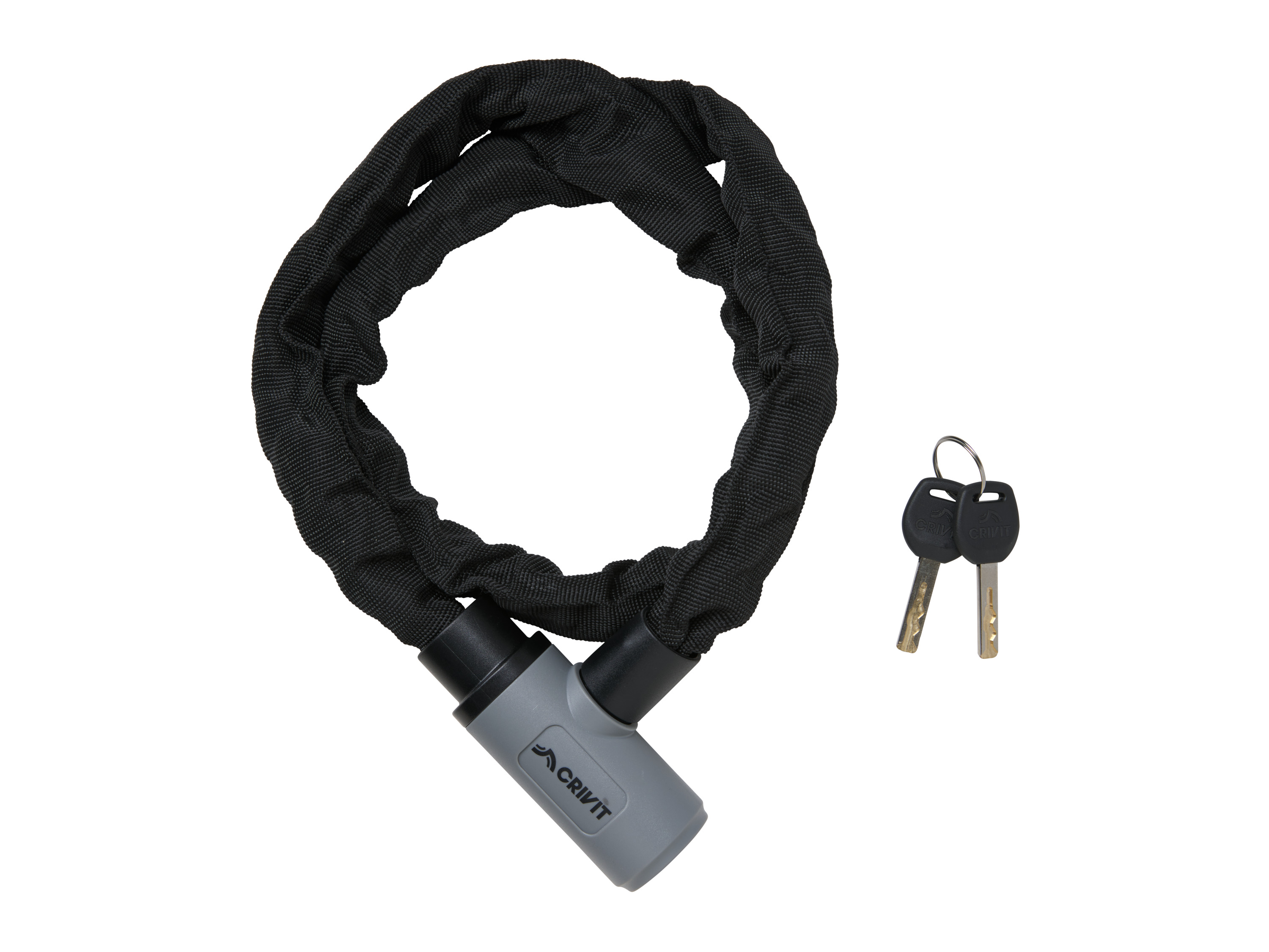 Crivit Zámek na jízdní kolo (Řetězový zámek s klíčem)