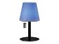 Stolní lampa Sansíbar, moderní design, modré světlo.