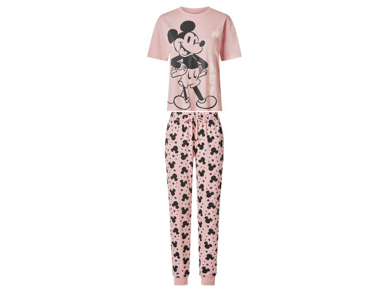 Růžové pyžamo s motivem Mickey Mouse