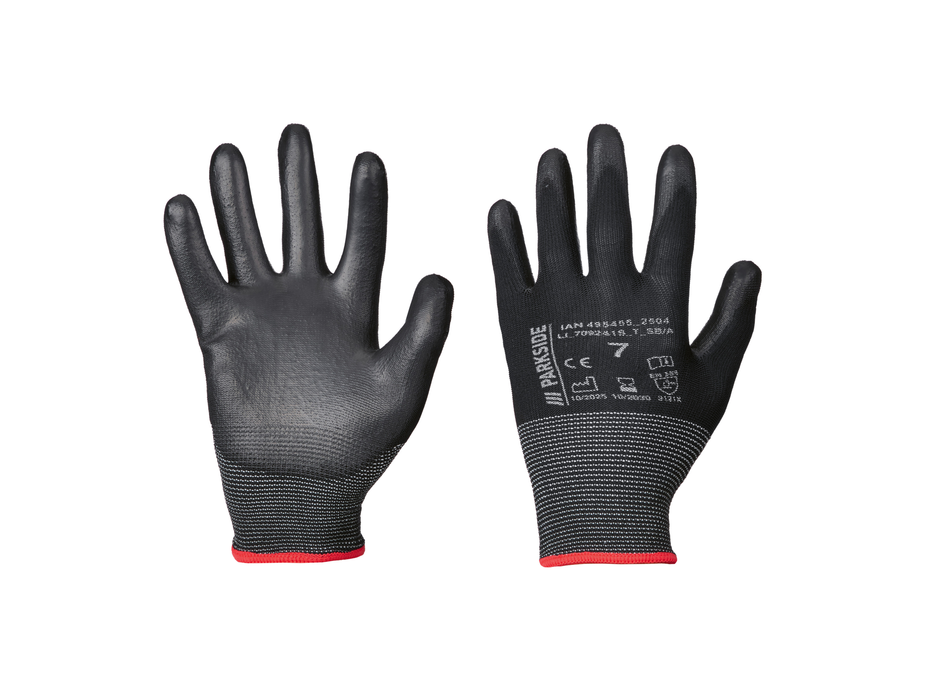 Parkside® Pracovní rukavice, 3 páry (Midi Flex, 7)