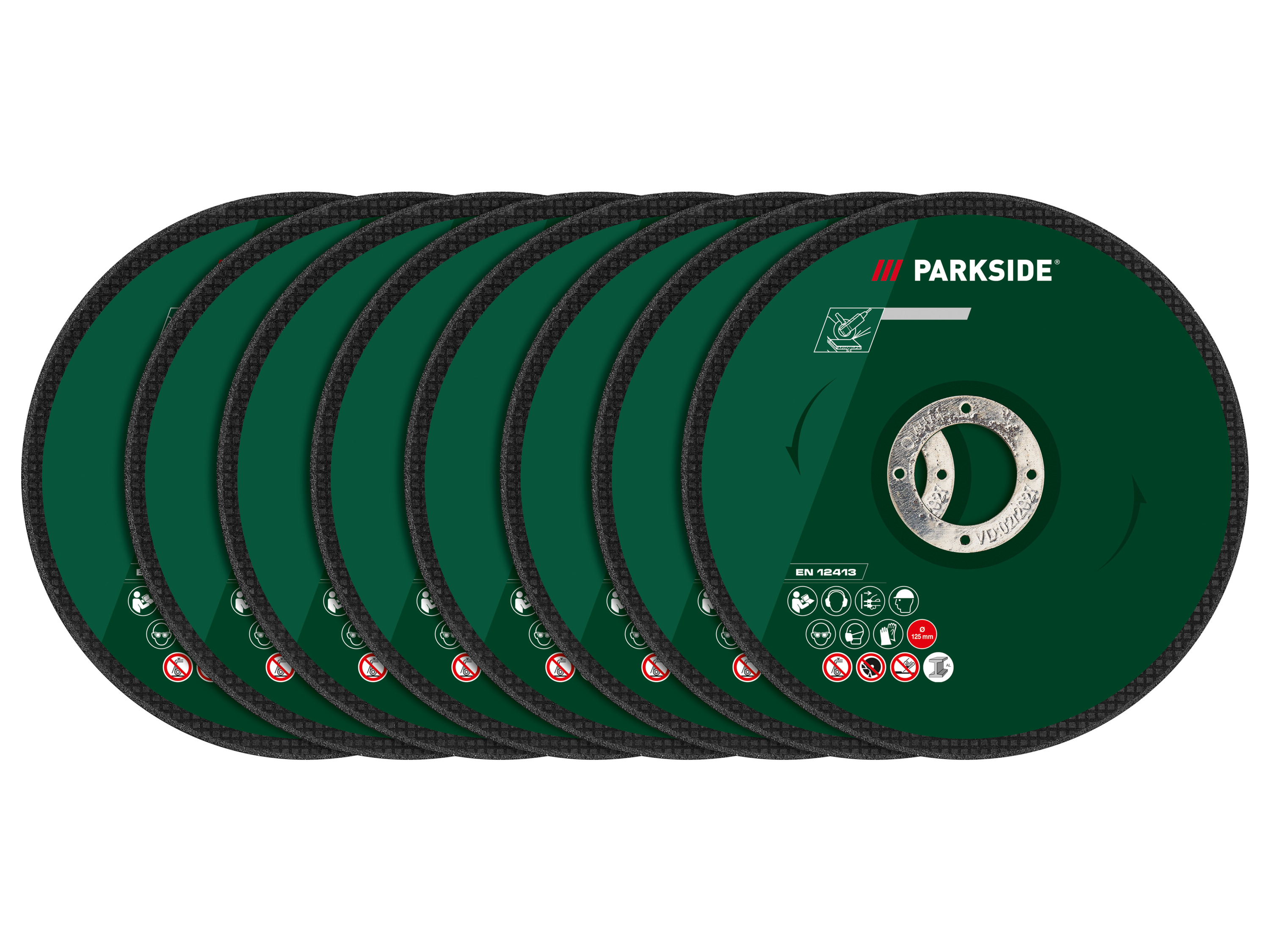 Parkside® Sada řezných kotoučů, 125 mm (sada hliníkových řezných kotoučů, 8dílná)