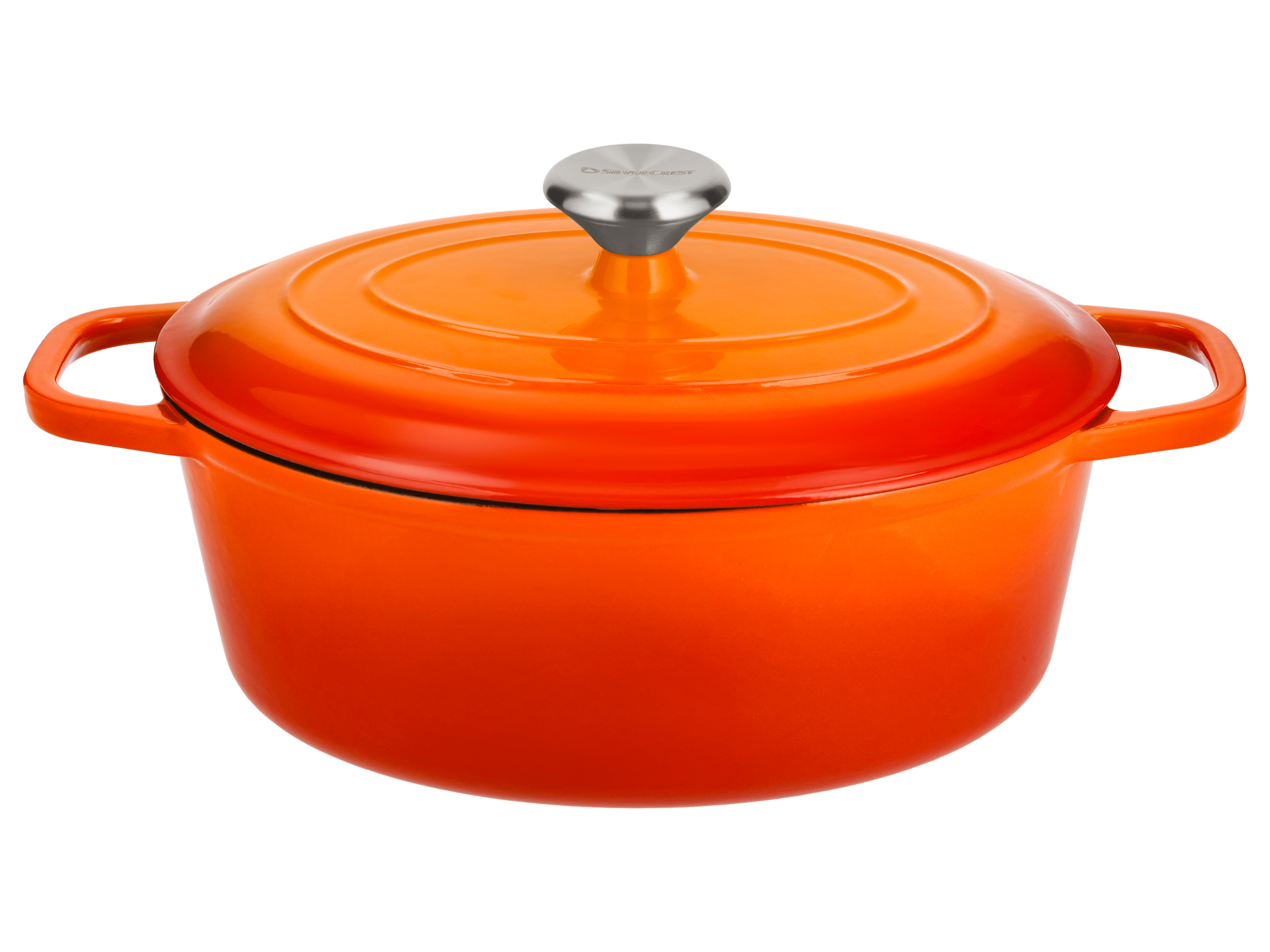 Silvercrest® Litinový hrnec Premium, Ø 29 cm / 4,8 l (oranžová)