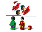 LEGO minifigurky Iron Mana a Hulka s postavitelným vozidlem.