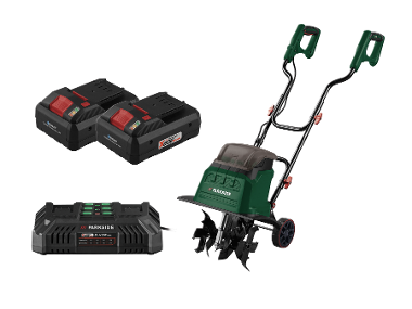 PARKSIDE® Aku kultivátor PABH B2, 2x Smart 4 Ah