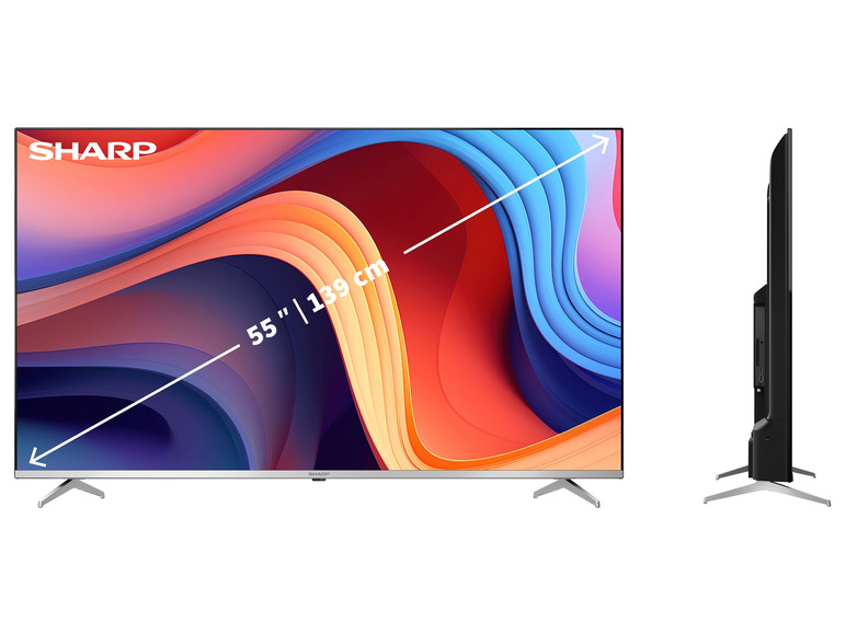  Zobrazit na celou obrazovku Sharp Smart TV 4K 55″ 55GP6260E - Obrázek 2