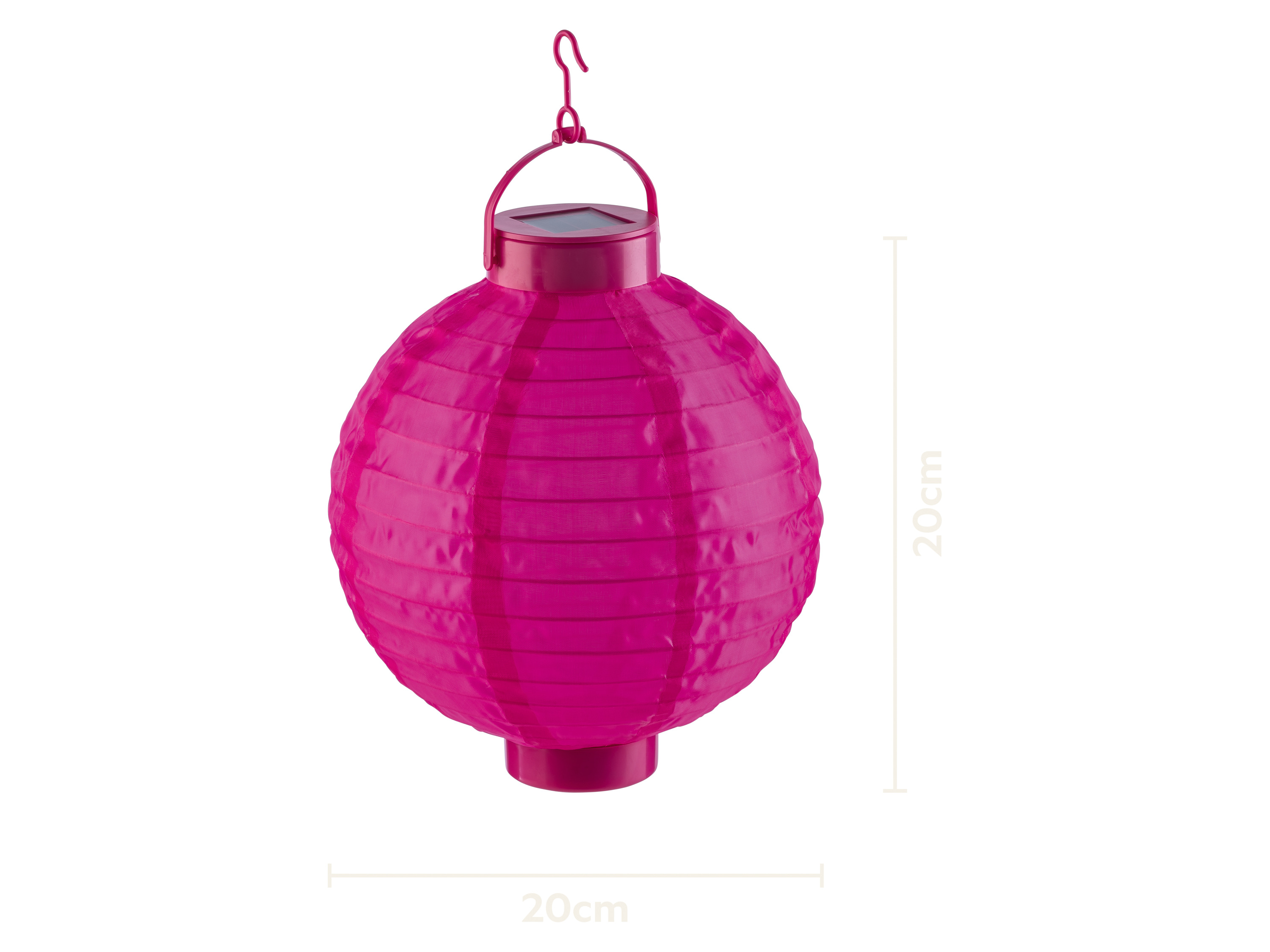 Livarno® Solární LED lampion (kulatý/růžový)