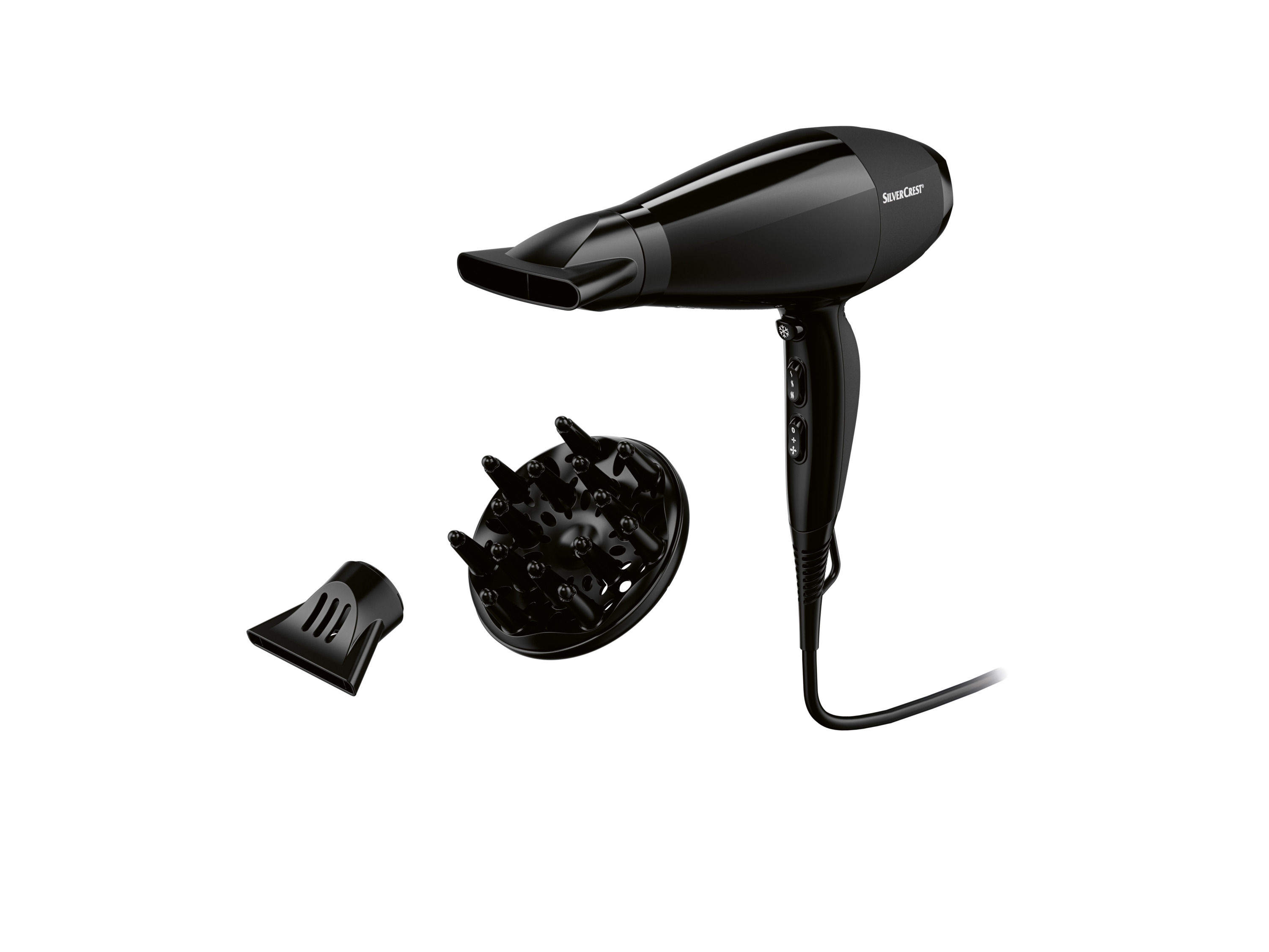 Silvercrest® Personal Care Vysoušeč vlasů AC Profi Shac 2400 s ionizační technologií (černá)