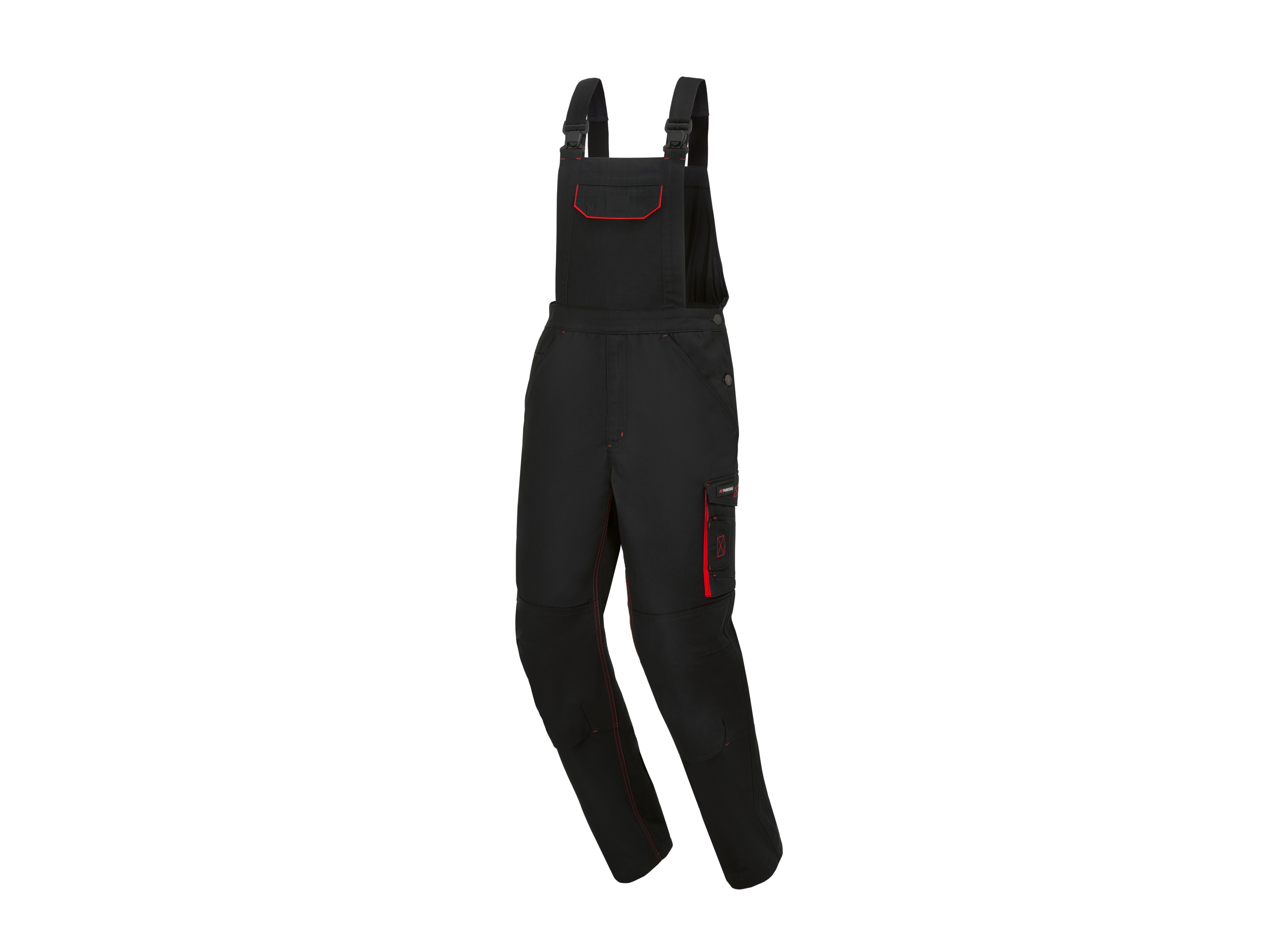 Parkside® Pánské zateplené pracovní kalhoty s laclem (černá, 58)