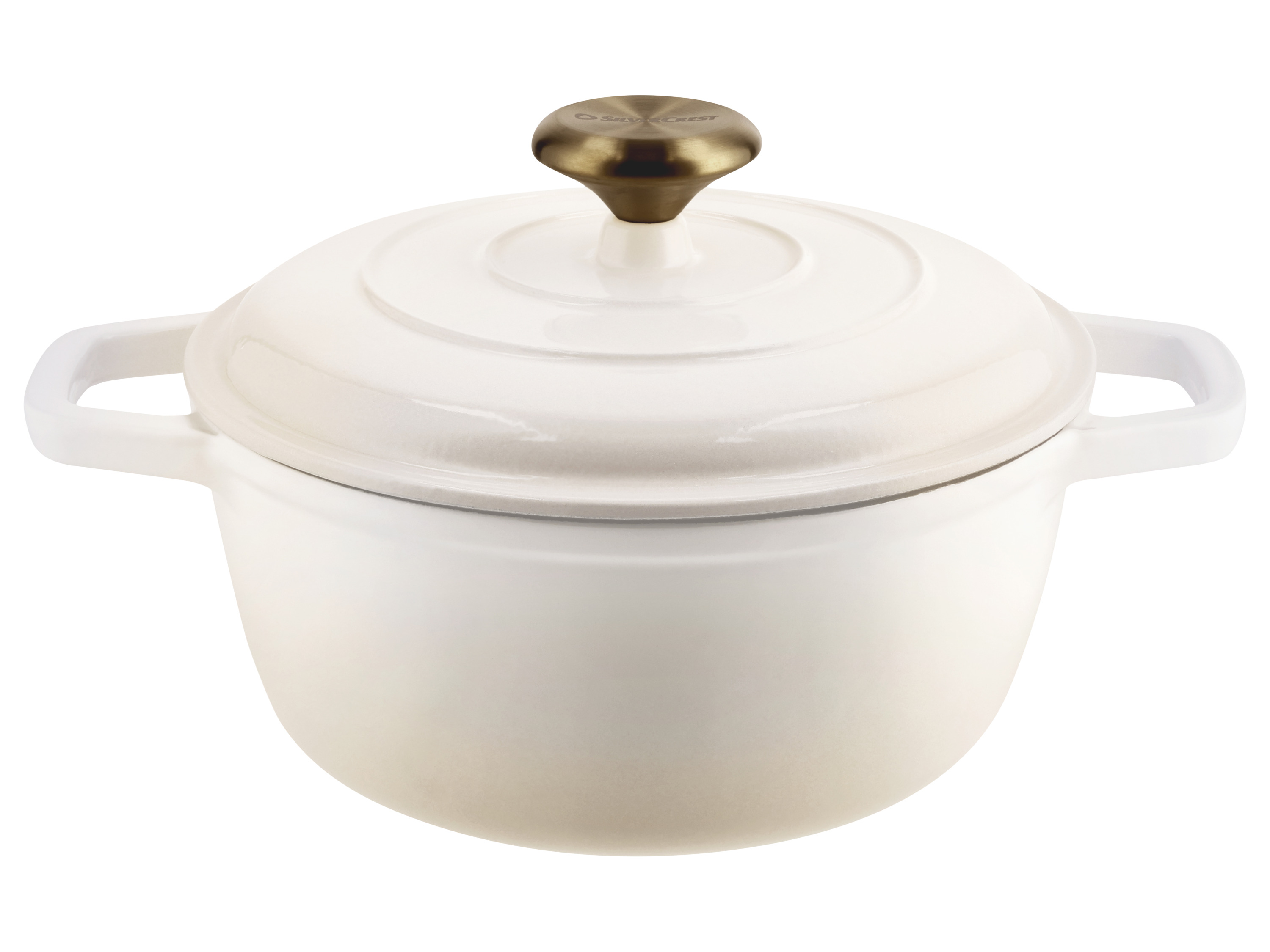 Silvercrest® Litinový hrnec Premium, Ø 21 cm / 2,8 l (béžová)