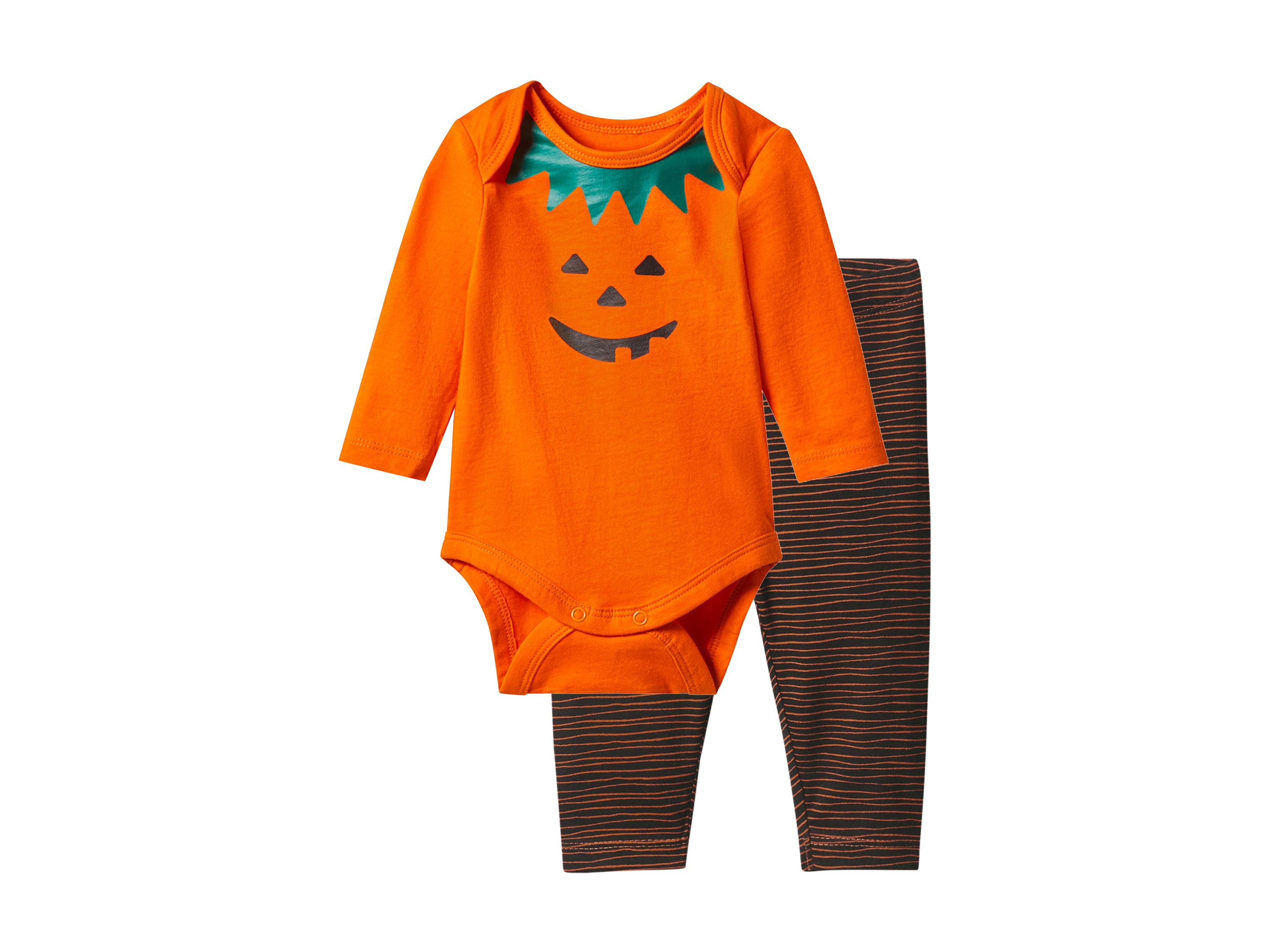 lupilu® Dětská souprava na Halloween, 2dílná (oranžová, 74/80)