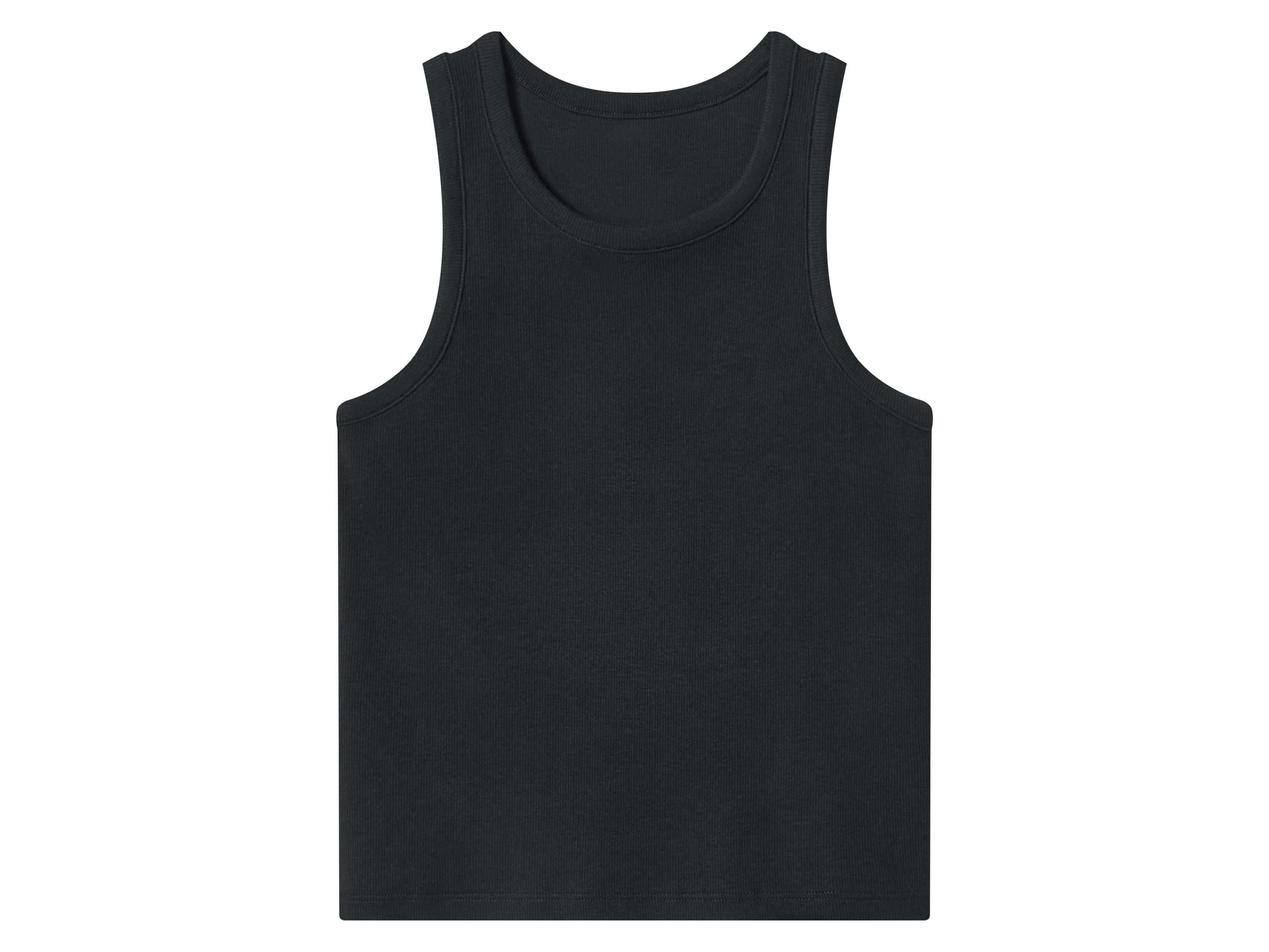 Esmara Kids Dívčí vroubkovaný top (černá, 146/152)