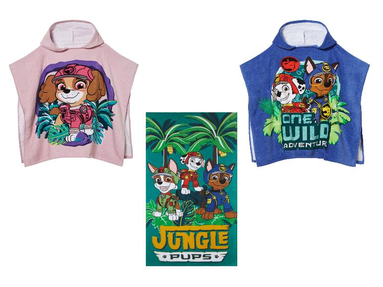 Koupací pláště Paw Patrol a osuška Jungle Pups.