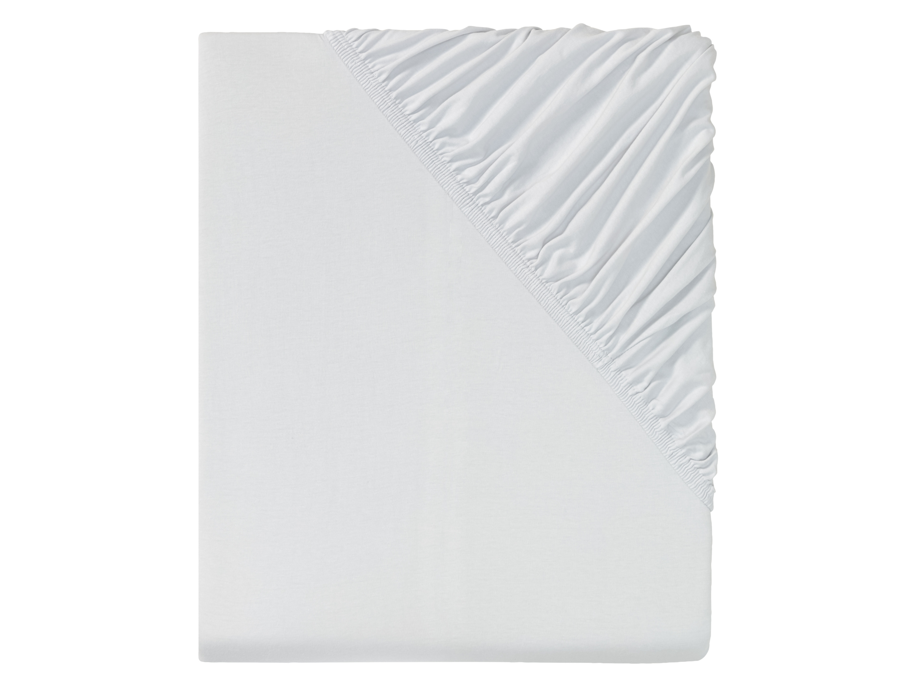 Livarno home Žerzejové napínací prostěradlo, 180-200 x 200 cm (světle šedá)